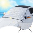 thumbnail image 2 of Pisexur Accesorios para coches, Electrónica para cochesParasol para coche de 230 x 120 cm, doble cara, espuma gris, protector solar y antinieve, para la parte delantera del coche, abrigo y asiento., 2 of 3