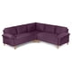 thumbnail image 3 of Sala Esquinera De Velvet Morado Modelo Elton, 3 of 5