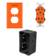 thumbnail image 1 of Kit de 5 Contactos Dúplex con Tierra Aislada 20A 125V | Incluye Tapa y Caja para Empotrar | Uso Residencial o Comercial, 1 of 9
