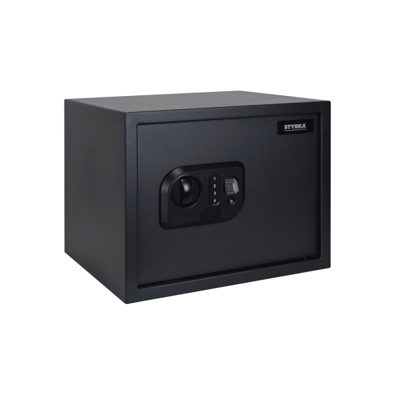 Caja Fuerte Biométrica Grande STYRKA Color Negro Huella Digital