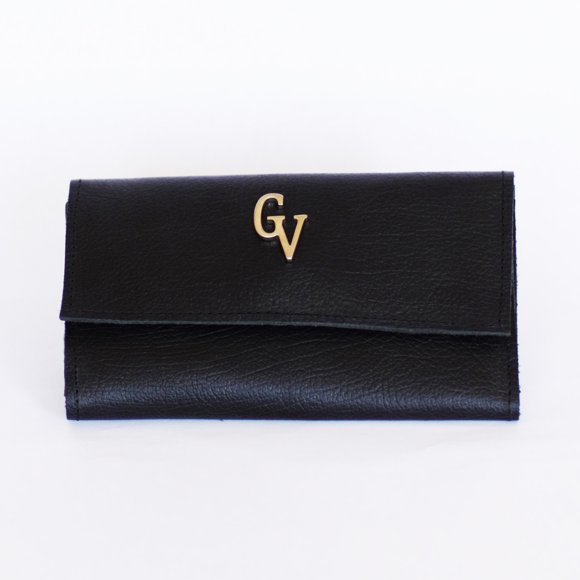 Cartera de piel Areen negra