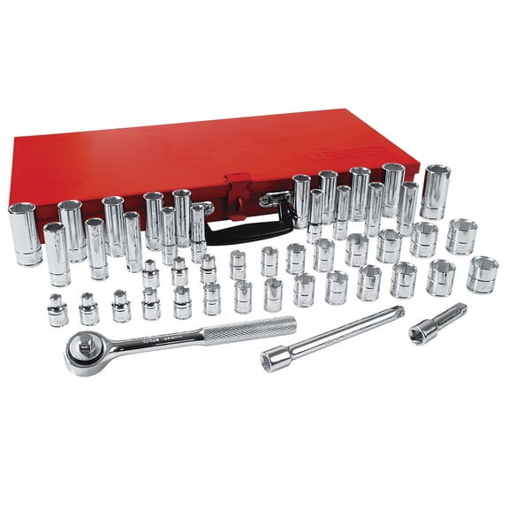 Juego De 48 Dados Y Accesorios 3/8"