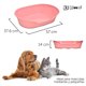 thumbnail image 2 of KE WOOW Cama Chica para Perro, Gato, Conejo y otras Mascotas, Cesta de Plástico, Incluye Colchón doble cara, Color Rosa KE WOOW Cama Plana con colchón Chica, 2 of 10
