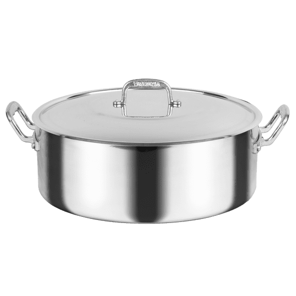 Budinera Profesional Vasconia Pro Acorazada de 38 cm Aluminio Plateado Pulido 4.0 mm 4030082