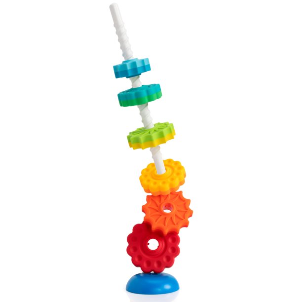 Juguetes para apilar y clasificar Fat Brain Toys Spin Again para bebés