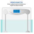 thumbnail image 5 of Bascula Corporal Digital Hasta 180kg Vidrio Templado Human Blanco, 5 of 5