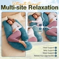 thumbnail image 4 of Almohada de Embarazo AMCATON 152 cm Azul Real en Forma de U, 4 of 7