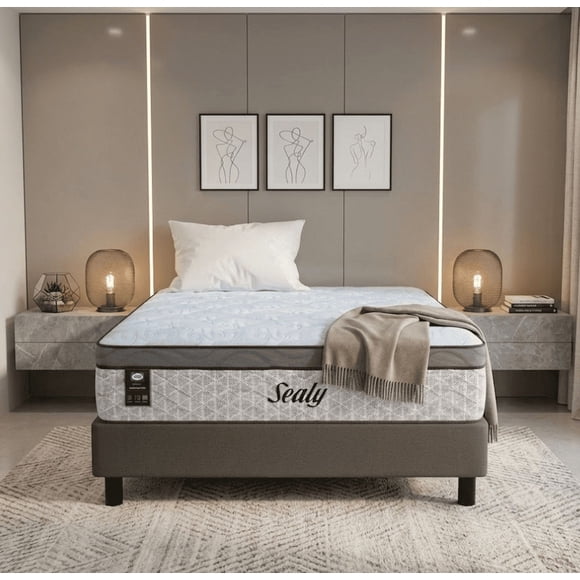 Colchon Individual Sealy Premium Ortopédico + Almohada Memory Foam | Tecnología Posturetech