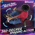 thumbnail image 4 of Razor RipRider 360 Lightshow – Trike with Rear Casters and with Motion-Activated Multi-Color Lights, 3 Wheeled Drifting Ride-On for Kids Ages 5 and Up, 4 of 5