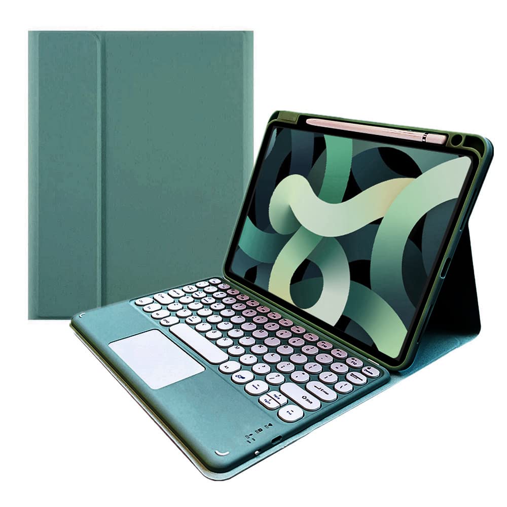 Funda con teclado kaitesi para iPad 11" 2025 con panel táctil, desmontable