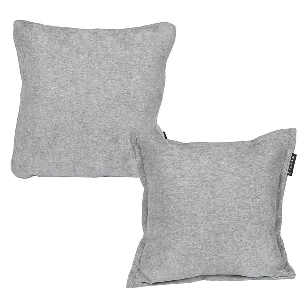 Set de 2 Cojines (1 Cuadrado + 1 Cuadrado Grande) Duke Gris
