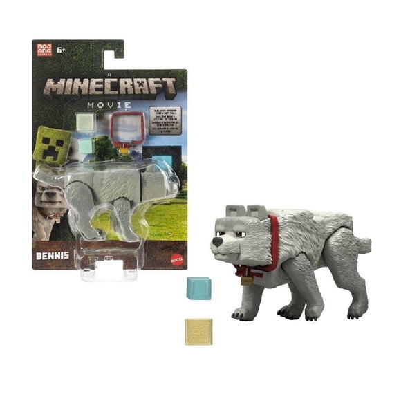 Figura de Acción MATTEL Minecraft Lobo de 4 pulgadas