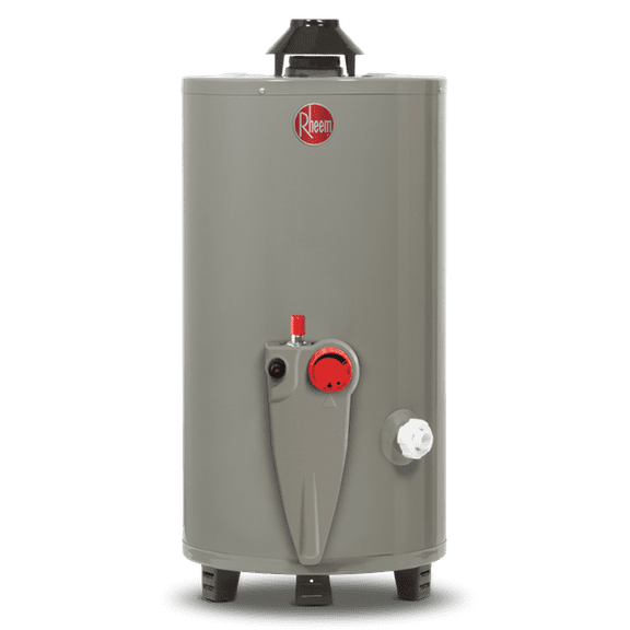 Calentador de Agua de Depósito Rheem 49 Litros a Gas LP 1.5 Servicios Gris