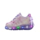 thumbnail image 2 of Tenis Para Niña Con Luces Led Lila Agujetas Super Ligeros lila 22, 2 of 6