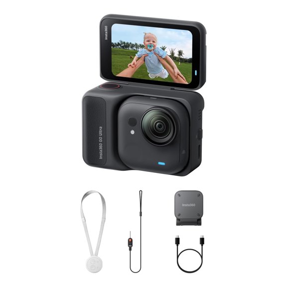 Cámara Insta360 GO Ultra Standard Bundle 4K 60fps Magnética con IA Ligera Color Negro