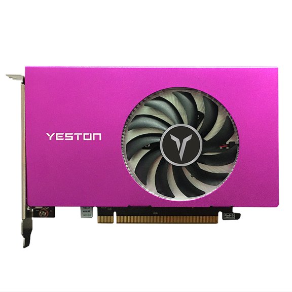 Yeston RX550-4G 4HDMI, compatible con gráficos de 4 pantallas y pantalla dividida de 10 bits.