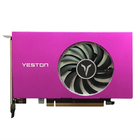 Yeston RX550-4G 4HDMI, compatible con gráficos de 4 pantallas y pantalla dividida de 10 bits.