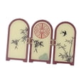 thumbnail image 3 of Biombo decorativo de arte tradicional chino, adorno de Feng Shui, mini biombo plegable 175 cm x 015 cm x 111 cm, 3 of 9