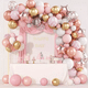 thumbnail image 5 of Guirnalda De Globos Rosa Decoración De Arco De Cumpleaños Rosa/Dorado/Blanco, 5 of 5