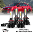 thumbnail image 1 of Compatible con Juego de Lámparas Alta/Baja Toyota Corolla 2003-2015 - 4 Unidades, 10,000LM 6500K Blanco Frío, Bombillas 500% Ultraluminosas, Plug & Play, 1 of 11