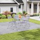 thumbnail image 2 of HOMYLIN Mesa Plegable de Patio, Mesa de Campismo Cuadrada Impermeable y portátil 86X86Cm Mesa de Picnic Cuadrada Plegable Portátil para Camping, Partido,Exterior, Gris, 2 of 5