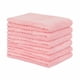 thumbnail image 1 of Toallas de baño ultra suaves y absorbentes de 6 piezas 100% algodón de felpa (13.4 x 13.4 pulgadas, rosa melocotón) Unique Bargains Toalla, 1 of 9