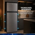 thumbnail image 4 of JVC Refrigerador Top Mount 7.3 Pies 206 Litros Despachador de Agua Congelador Superior Defrost Control Mecánico de Temperatura Charolas de Cristal Templado Acero, 4 of 8