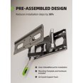 thumbnail image 3 of USX MOUNT Soporte de pared para TV para televisores de pantalla plana/LED/4K de 32 a 65 pulgadas de hasta 110 libras, soporte de TV de movimiento completo, soporte de TV giratorio/inclinable con brazo, 3 of 5