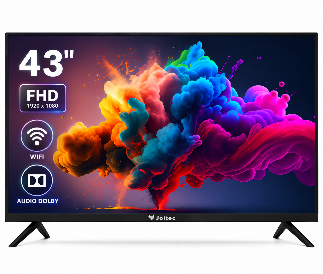 Smart TV 43 Pulgadas 2K DLED Pantalla Inteligente con Android HDMI WiFi
