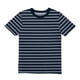 thumbnail image 1 of Playera Casual Manga Corta Simply Basic para Niño, Diseño Líneas Horizontales Azul Talla 12, 1 of 4
