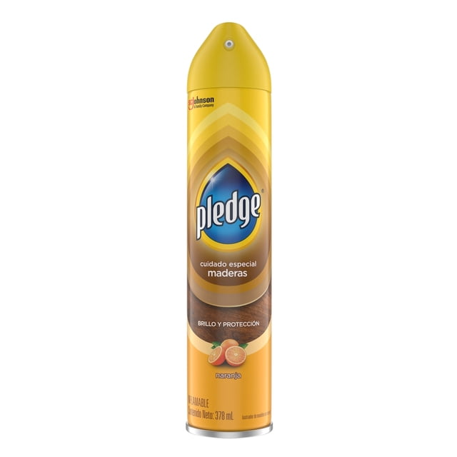 Lustrador de Muebles en Aerosol Pledge Maderas Naranja 378 ml