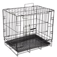 thumbnail image 1 of 1 juego de perrera plegable para perros y gatos, jaula práctica para mascotas, jaula de alambre de hierro., 1 of 6