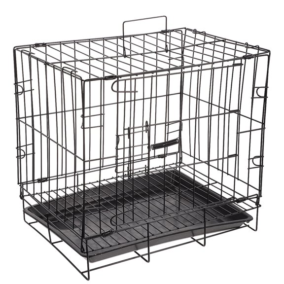 1 juego de perrera plegable para perros y gatos, jaula práctica para mascotas, jaula de alambre de hierro.