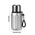 thumbnail image 3 of Insulated Stainless Steel Travel Mug 316 Liner Vacuum Coffee Cup 20.3 oz Hot Cold Water Bottle Portable Thermal BPA Free Home Office, 3 of 6