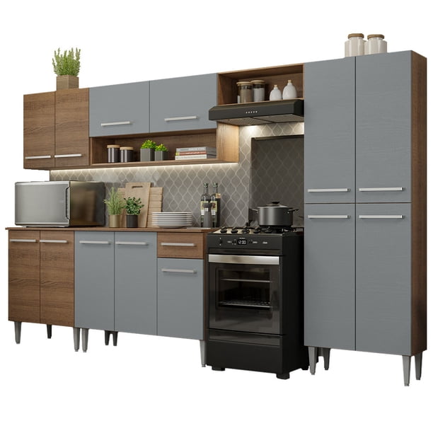 Cocina Integral Completa Modular Madesa Emilly 293cm MG 01