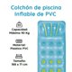 thumbnail image 2 of Flotador Inflable Cama Montable Deluxe Para Piscina Menta 188 Cm, 2 of 5
