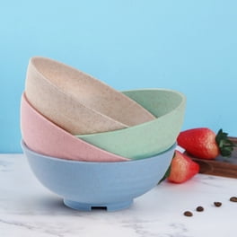 Plastic Bowls- Microwave- Dishwasher Safe Cereal Bowl Large 14.5x6.5cm X 4pcs