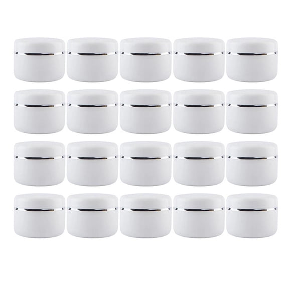 Recipiente de Plástico Semilíquidos Kreamy-20 20 pza. 20ml Disc Top Blanca Plástico