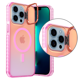 thumbnail image 5 of Funda Case Carcasa Tornasol Color Titanio Rosa Con Soporte Premium Para iPhone 13 PRO Compatible Con Magsafe, 5 of 7