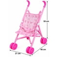 thumbnail image 3 of Carriola Infantil de Juguete Para Muñecas Color Rosa Plegable, 3 of 5