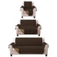 thumbnail image 1 of Juego de Protector Cubre Sala Melocotton Hogar Doble Vista Capitonado CHOCO-CAMEL, 1 of 3