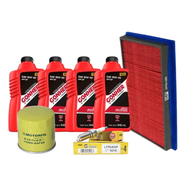 Kit De Afinacion Altima 2002 - 2006 2.5l Gonher 15w40