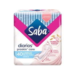 Protectores Diarios Saba ProSkin Care Largos 40 Piezas