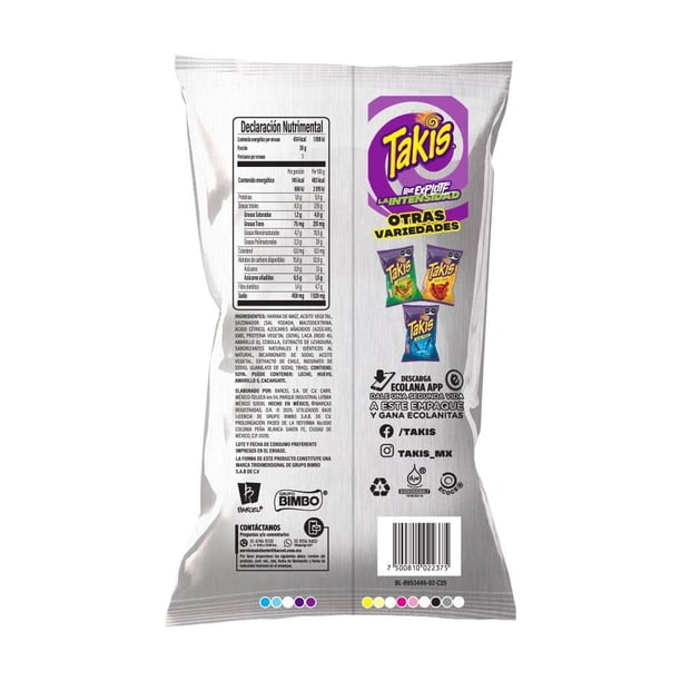 Imagen 2 de Botana Barcel Takis fuego 94 g