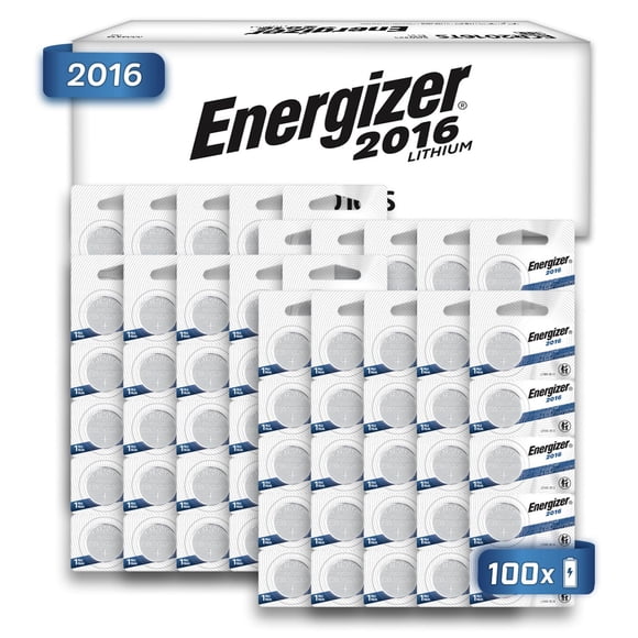Pila Boton Energizer 2016 Tira 100 Unidades 3v plateado