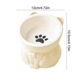 thumbnail image 3 of Cats Food Bowl Large Capacity Pet Food Bowl Cute Drinking Bowl For Cats To Protects The, 3 of 6