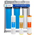 thumbnail image 1 of Express Water Ultimate Protection Sistema de filtro de agua para toda la casa - Sistema de filtración de agua de 3 etapas Antiescala de metales pesados ​​- Polifosfato, KDF, filtros de carbón - Agua p, 1 of 5