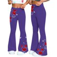 thumbnail image 1 of TaTaai Women's Loose Comfortable Flared Wide Leg Yoga Pants Fashion Casual Sports Fitness Trousers Soft Breathable All Match Daily Wear Gift, 1 of 7