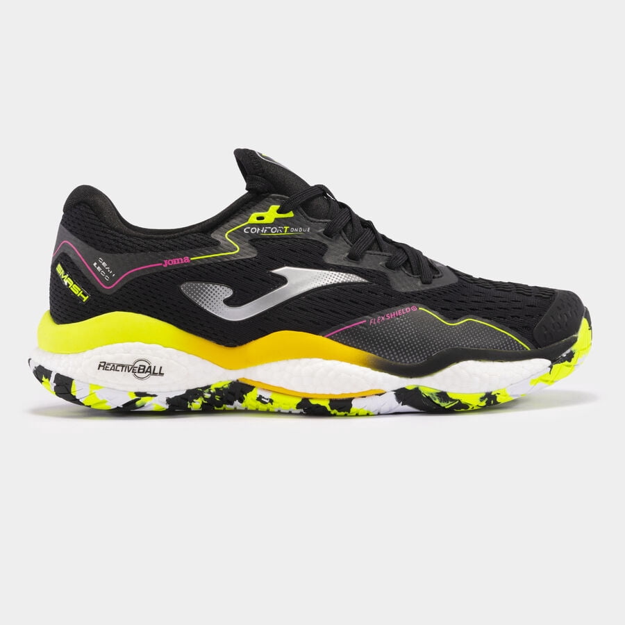 TENIS JOMA SMASH MEN 2401 TSMAW2401C NEGRO HOMBRE 30CM