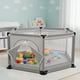 thumbnail image 1 of Corral De Multi-Juegos Hexagonal Para Bebes Niños Corralito Para Bebé Juego De Parque Infantil Parque Para Bebés Malla Suave y Transpirable Anticaída (Gris), 1 of 7